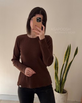 بلوز کبریتی یقه گرد